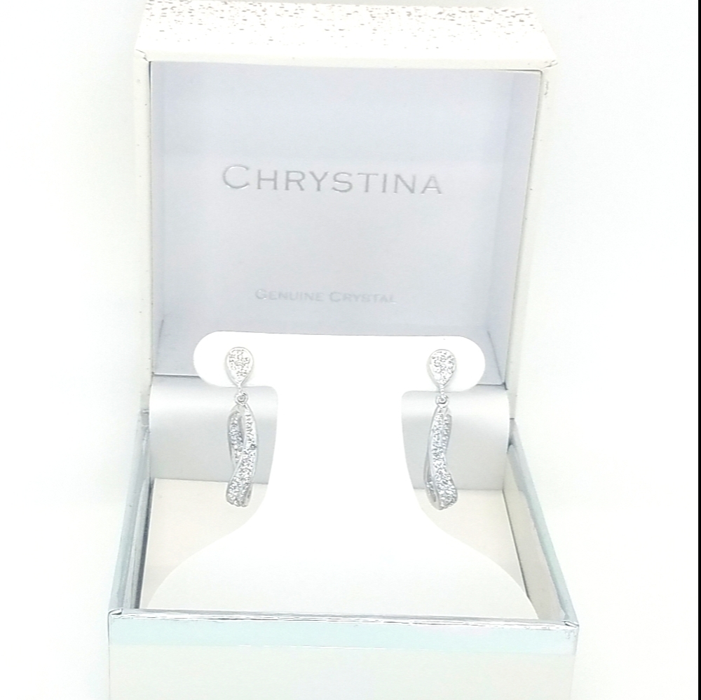 📌SOLD📌 CHRYSTINA EARRINGS💙 - Picture 1 of 9
